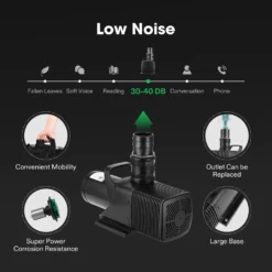 3567 GPH Submersible Water Pump 130W Ultra Quiet Pump 9 3567 GPH Submersible Water Pump 130W Ultra Quiet Pump -Smart Planting Store 05fb160050c3ed1d1cb2a5bd9bdcc567 1