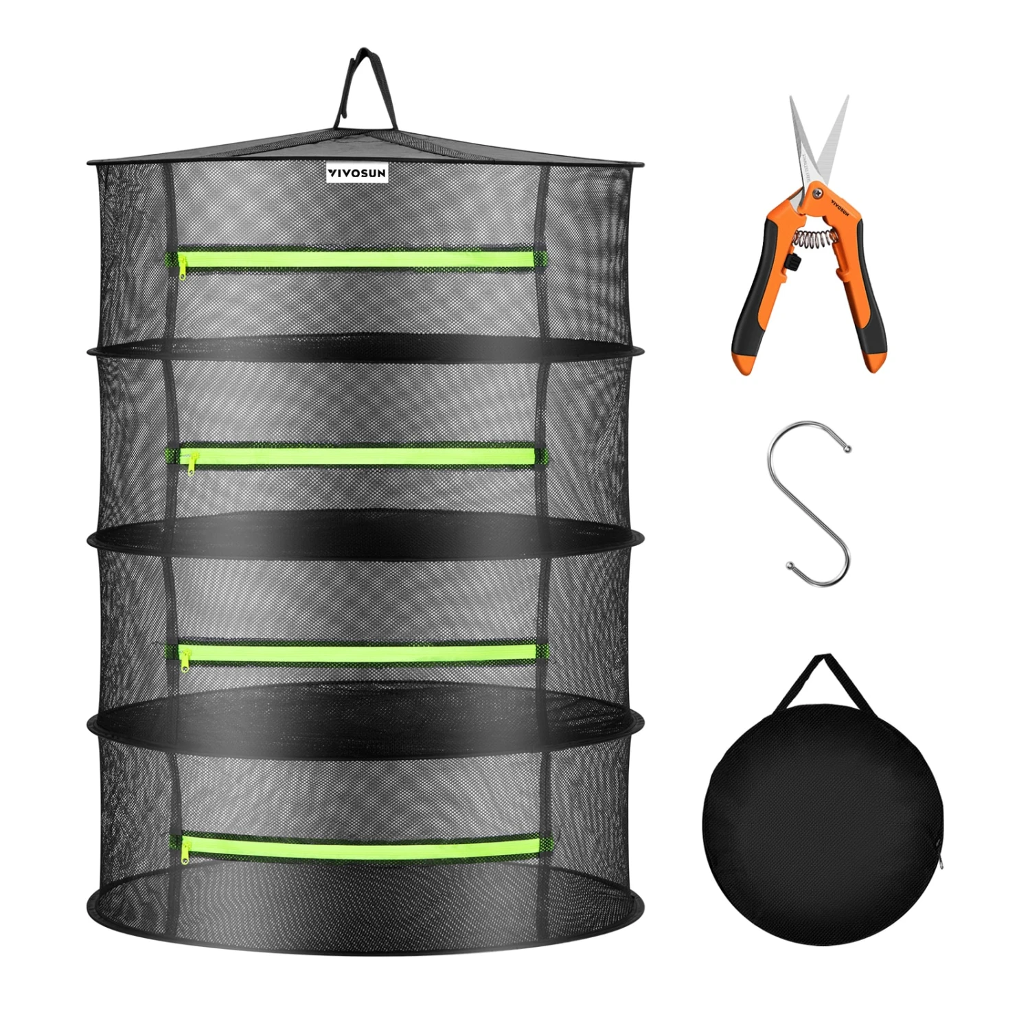 8-Layer Mesh Drying Rack With Hanging Design 2ft 2 Pack 1 8-Layer Mesh Drying Rack With Hanging Design 2ft 2 Pack