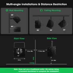 8500W Garage Heater, 240V Electric Garage Heater With 3 Modes, Digital Powerful Shop Heater With Remote -Smart Planting Store 08a93c8182e8fdb0068314177843d135