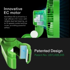 Smart Grow Tent Kit GIY-SGS-44 4x4, 4-Plant Complete System, With WiFi E42A Controller, 2x 200W AeroLight Wing LED Grow Light, 6-inch AeroZesh S6 Ventilation Combo, And AeroWave E6 Clip-on Fan -Smart Planting Store 09fb4227680f18649740bbbb2b33b2d8 5