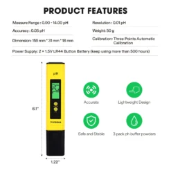 Digital PH Meter, 3-in-1TDS EC And Temperature Meter, Plant Soil MoistureTester Combo For Home, Garden And Hydroponics -Smart Planting Store 1432575533e99991e4eac6033b116e9b scaled
