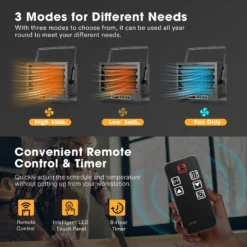 8500W Garage Heater, 240V Electric Garage Heater With 3 Modes, Digital Powerful Shop Heater With Remote -Smart Planting Store 1a237035d5f9fc0b9eec621a18494c6c