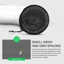 8" Grow Tent Duct Filter Vent Cover W/ Elastic Band And Fixed Buckle, 2 Pcs -Smart Planting Store 1b237b1a787f40972985f33508a9e2bd