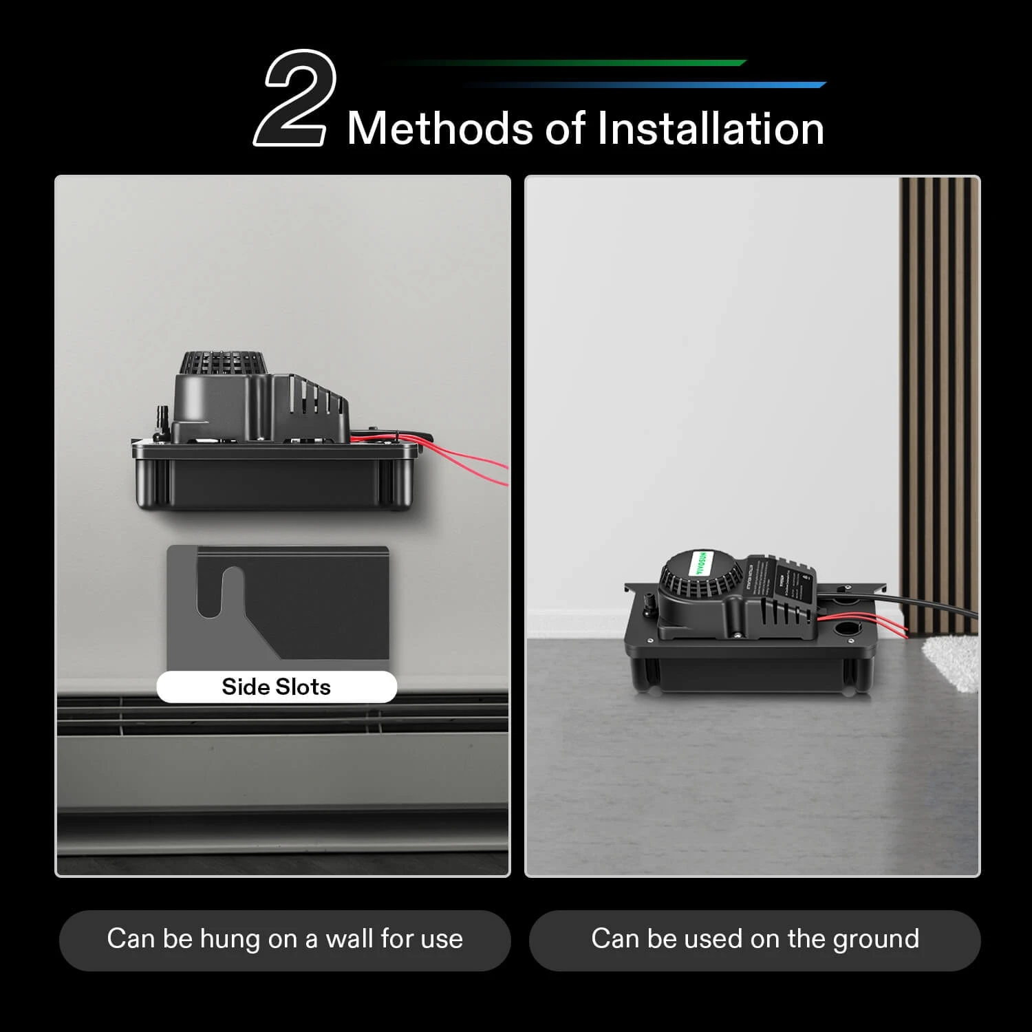 Automatic Condensate Removal Pump, 115Volts/60Hz, 80GPH, 1/30 HP With Safety Switch For Air Conditioners, Dehumidifiers, Ice Machines, Furnaces, Black 7 Automatic Condensate Removal Pump, 115Volts/60Hz, 80GPH, 1/30 HP With Safety Switch For Air Conditioners, Dehumidifiers, Ice Machines, Furnaces, Black - Image 7