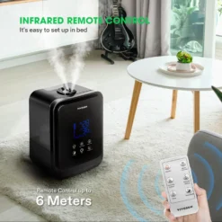 Air Humidifier 4.5L 2-in-1 Cool & Warm Mist Humidifier, Indoor Ultrasonic Humidifier With Essential Oil Box & Remote Control For Bedrooms, Offices, Plants, Babies, Dryness, And Skincare -Smart Planting Store 27f9ddfac1bcb837e0baf8c446e9f778