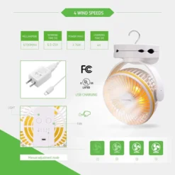 USB Powered Clip Fan -Smart Planting Store 28fe2d2a6de2664726ae461b