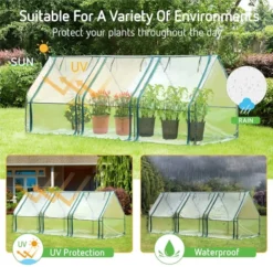 Portable Greenhouse Clear 94.5″x36″x36″ -Smart Planting Store 2e4bca155ee74fef65f59915