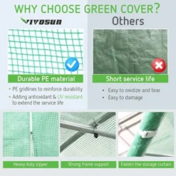 13x10x7FT Large Walk-in Green House Tunnel Hot House For Outdoor Plant Gardening -Smart Planting Store 2f9d25f1e4b6be192c412984