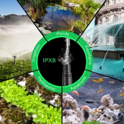 4500GPH Submersible Water Pump 220W Ultra Quiet Pump High Lift For Pond Waterfall 13 4500GPH Submersible Water Pump 220W Ultra Quiet Pump High Lift For Pond Waterfall -Smart Planting Store 302834c9c6789022103d6232b1f357e0 2