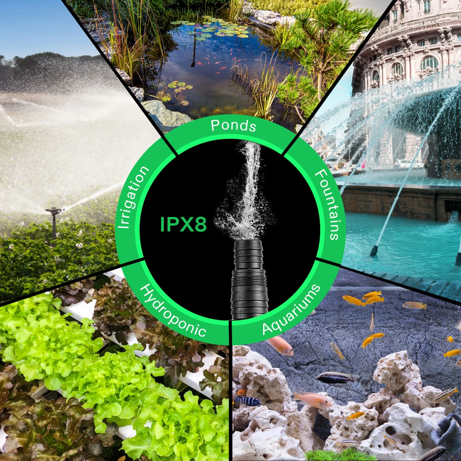 4500GPH Submersible Water Pump 220W Ultra Quiet Pump High Lift For Pond Waterfall 7 4500GPH Submersible Water Pump 220W Ultra Quiet Pump High Lift For Pond Waterfall - Image 7