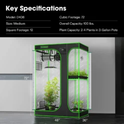 D325 2-in-1 Mylar Grow Tent 3x2 With Multi-Chamber, 36″ X 24″ X 53″ 17 D325 2-in-1 Mylar Grow Tent 3x2 With Multi-Chamber, 36″ X 24″ X 53″ -Smart Planting Store 31715e62893cab8ca362199adb0b37c0 1