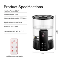 6L Cool & Warm Mist Humidifier 13 6L Cool & Warm Mist Humidifier -Smart Planting Store 31ad42deb510273a0be95e73b9e9e821