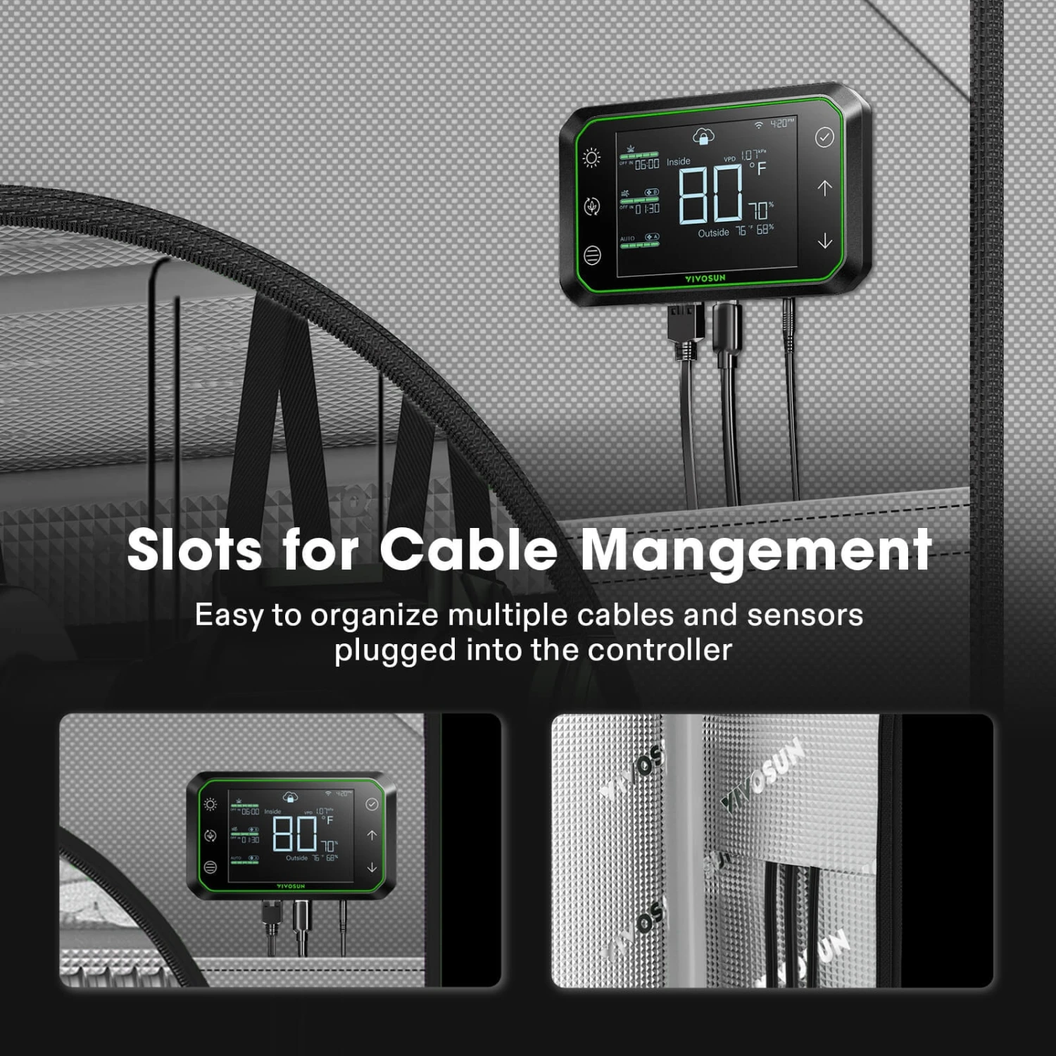 G448 Upgraded 4x4 Mylar Grow Tent With 22mm Poles, 48″ X 48″ X 80″ 7 G448 Upgraded 4x4 Mylar Grow Tent With 22mm Poles, 48″ X 48″ X 80″ - Image 7