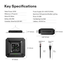 AeroLight Wing AW200SE LED Grow Light W/ GrowHub E25 Controller 15 AeroLight Wing AW200SE LED Grow Light W/ GrowHub E25 Controller -Smart Planting Store 3c4b07ff8f1d7854425baa842e27aa69 2