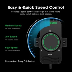 Inline Booster Duct Fan 8” 430 CFM With Speed Controller -Smart Planting Store 3d3e99905c6a470f6e4168797c248816