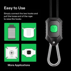 6-Pair 1/8 Inch Adjustable Grow Light Hanger -Smart Planting Store 3e76d76efae3e1d619f491decd968d52