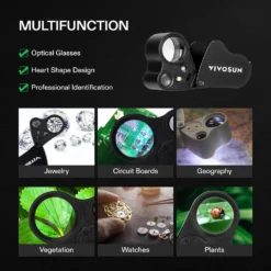 30X-60X Jewelers Loupe Magnifier With LED Light (2-Pack Black) 11 30X-60X Jewelers Loupe Magnifier With LED Light (2-Pack Black) -Smart Planting Store 3e8b0ec8af0f2699f2c890320bf03c81