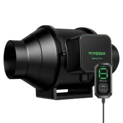 AeroZesh S6 6-inch 405 CFM Inline Duct Fan With E12 Speed Controller