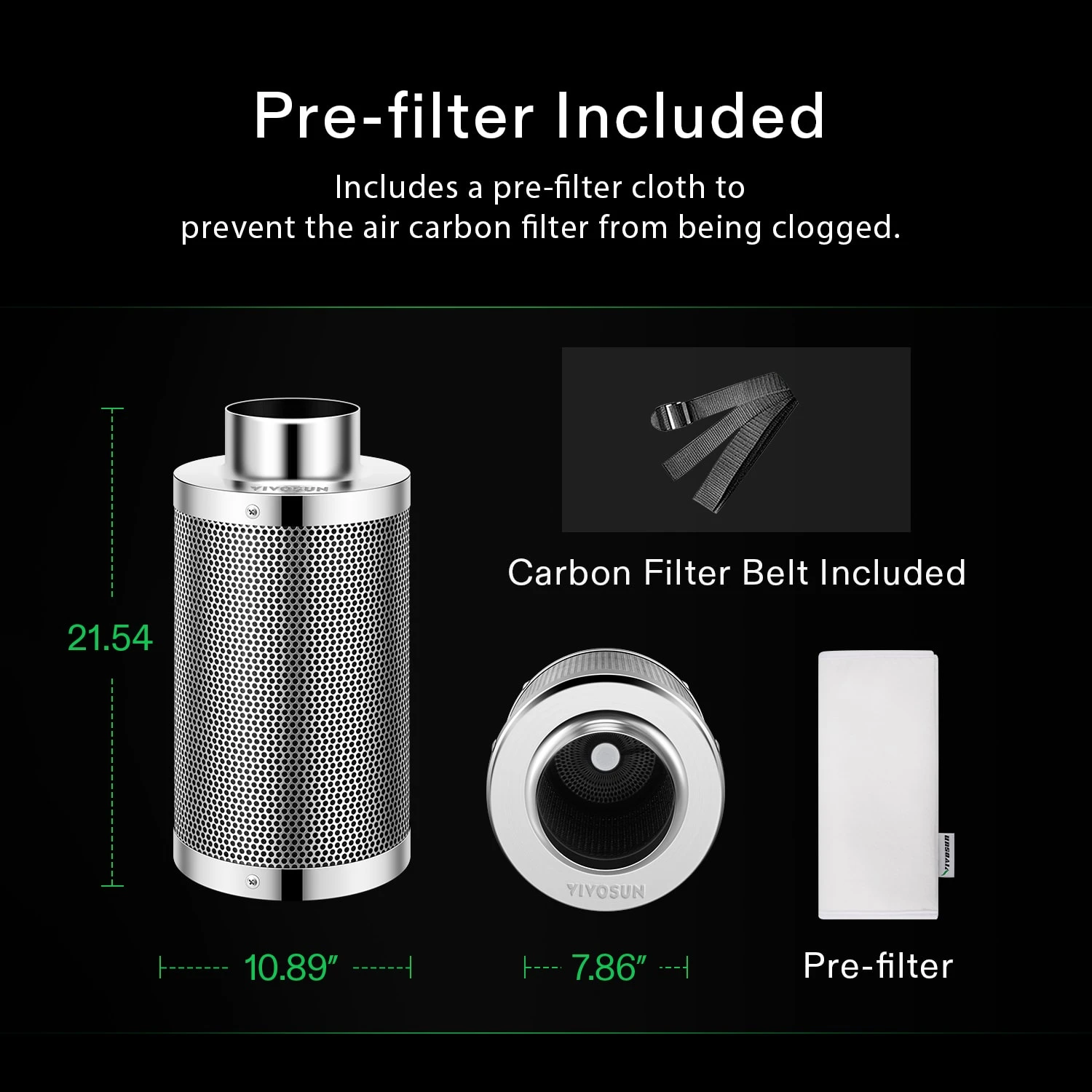 4-Inch Air Carbon Filter For Odor Control 2 4-Inch Air Carbon Filter For Odor Control - Image 2