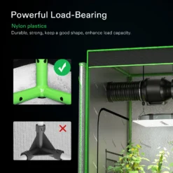 16mm Grow Tent Corner Only For VIVOSUN Grow Tents, 2 Pieces -Smart Planting Store 4b86f6185380c506f8619e045f8214a1