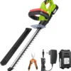 20" Cordless Hedge Trimmer, 2Pcs Batteries And Fast Charger Included