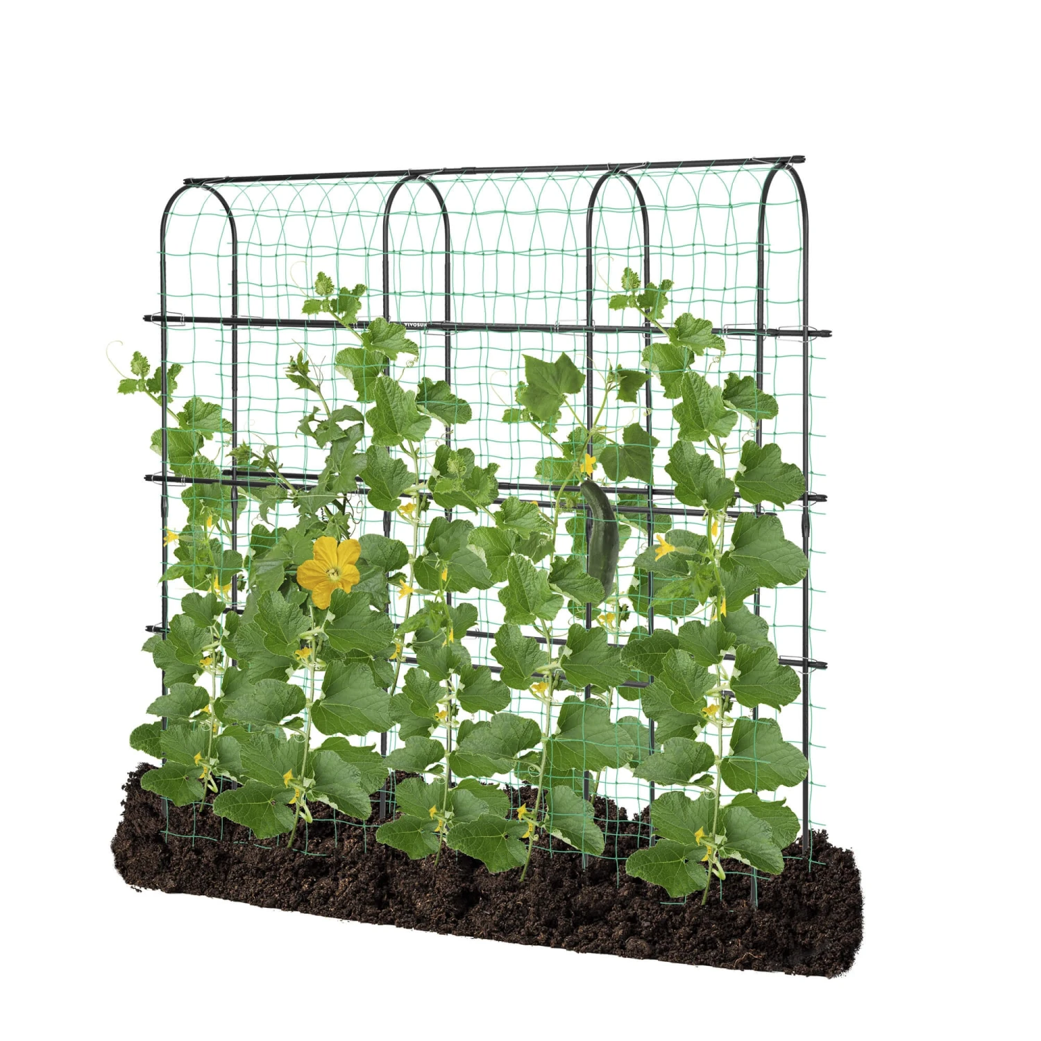 Arch Trellis For Climbing Plants, 7Ft., Black 1 Arch Trellis For Climbing Plants, 7Ft., Black
