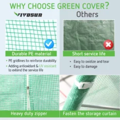 20x10x7 Ft. Large Walk In Greenhouse Tunnel Garden Plant Hot House -Smart Planting Store 527f071680f96cc13765bd582de4b3d8