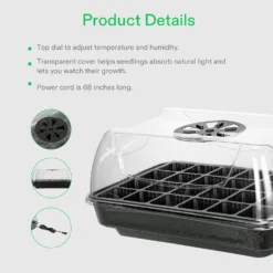 Heated Germination Tray -Smart Planting Store 5578fce08396f5670528865618350be5