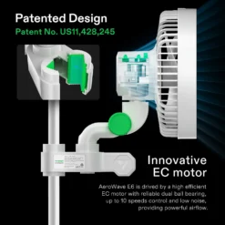 Smart Grow Tent Kit GIY-SGS-33 Lite 3x3, 3-Plant Complete System, With WiFi E42A Controller, 200W VS2000 LED Grow Light, 4-inch AeroZesh G4 Ventilation Combo, And AeroWave E6 Clip-on Fan -Smart Planting Store 56e8bbe39a7c7ee2d2557b42140475a8 1