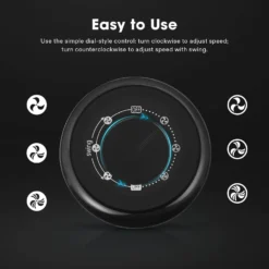 13'' Bladeless Table Tower Fan, With 3 Speeds And 70°Oscillation, Portable And Compact, Quiet Cooling Fan For Home And Office, Black 9 13'' Bladeless Table Tower Fan, With 3 Speeds And 70°Oscillation, Portable And Compact, Quiet Cooling Fan For Home And Office, Black -Smart Planting Store 5734bd61d6de7f2bb38d3850231abc62