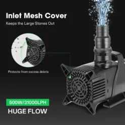 Submersible Water Pump 5284 GPH 400W For Pond Waterfall Fish Tank Statuary Hydroponic 10 Submersible Water Pump 5284 GPH 400W For Pond Waterfall Fish Tank Statuary Hydroponic -Smart Planting Store 57e2ed198858ea2a18d53dfb0b50a4af 1