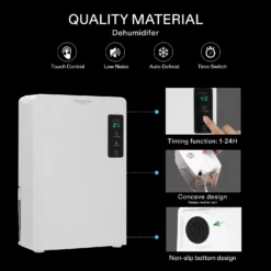 Electric Mini Dehumidifier With 2200ml Tank -Smart Planting Store 58bc038704c614f919325f5b754db9b4
