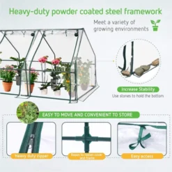 Portable Greenhouse Clear 94.5″x36″x36″ -Smart Planting Store 5a64277433d5ac2843bc1cc5