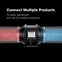 Black Non-Insulated Flex Air Aluminum Ducting -Smart Planting Store 5b8da7caacfd883252cf21f5e8dd9cde