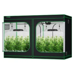 Standard Grow Tent Kit GIY-105 10x5, 12-Plant Complete System, With 2x 400W VS4000 LED Grow Light, And 8-inch Ventilation Combo