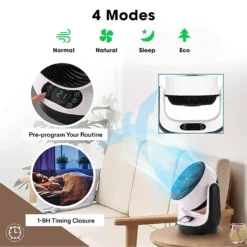 Remote Control Air Circulator Fan -Smart Planting Store 67bedef77106f9dbaa8ac36aede14513