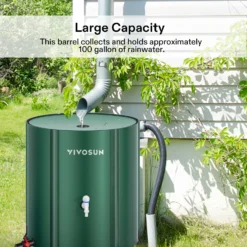 Collapsible Rain Barrel, 53 Gallon, Black -Smart Planting Store 6a26e0cc8b16e51e17dc6b1e07932d4a 1