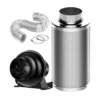 4-Inch 195 CFM Inline Duct Fan With Carbon Filter