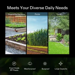 Tumbling Composter, 18.5 Gallon Compost Bin, Heavy-Duty Compost Tumbler W/Sliding Door, Lockable Brake And Rotating Design For Fast Creation Of Fertile Soil, Outdoor -Smart Planting Store 6d0880a67b509f3ee7480b1db6dae8b4