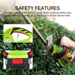 20" Cordless Hedge Trimmer, 2Pcs Batteries And Fast Charger Included -Smart Planting Store 6d11178621bfeae41c178ba99b725da2