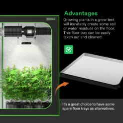 Floor Tray For 5*5 Tent, 1 Pc 7 Floor Tray For 5*5 Tent, 1 Pc -Smart Planting Store 6e141757095244b628dea17ff3260886 1