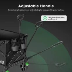 Heavy Duty Collapsible Folding Wagon, Red 12 Heavy Duty Collapsible Folding Wagon, Red -Smart Planting Store 6f3a2b05ef79acea002e84830b464c73