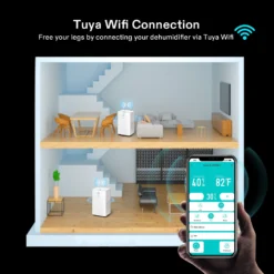 10L/23 Pint 2,000 Sq. Ft. Smart Dehumidifier -Smart Planting Store 718976deb5db68c33b937bbab312d1a6