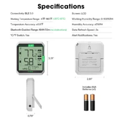 AeroLab THB1 Bluetooth Hygrometer Thermometer 15 AeroLab THB1 Bluetooth Hygrometer Thermometer -Smart Planting Store 719184efe34dd4031f991ab44c5c9fa1