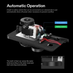 Automatic Condensate Removal Pump, 115Volts/60Hz, 80GPH, 1/30 HP With Safety Switch For Air Conditioners, Dehumidifiers, Ice Machines, Furnaces, Black 11 Automatic Condensate Removal Pump, 115Volts/60Hz, 80GPH, 1/30 HP With Safety Switch For Air Conditioners, Dehumidifiers, Ice Machines, Furnaces, Black -Smart Planting Store 719f887643d10e326c849fd8082cd4c7