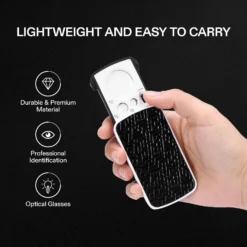 Jewelry Loupe Magnifier 30X 60X 90X LED Lighted Eye Loupe -Smart Planting Store 7492bc70df74eb1cebd5c277dac8f0a5