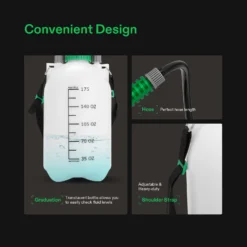 1.3 Gallon Pressure Sprayer 3 Water Nozzles With Adjustable Shoulder Strap 12 1.3 Gallon Pressure Sprayer 3 Water Nozzles With Adjustable Shoulder Strap -Smart Planting Store 7675c55762f97ded977dc17b5e1b1f79