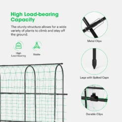 Arch Trellis For Climbing Plants, 7Ft., Black 10 Arch Trellis For Climbing Plants, 7Ft., Black -Smart Planting Store 77558be32d127d5c164669522a3bbd74