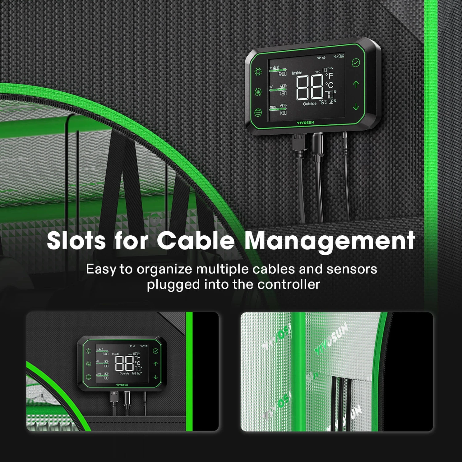 D325 2-in-1 Mylar Grow Tent 3x2 With Multi-Chamber, 36″ X 24″ X 53″ 6 D325 2-in-1 Mylar Grow Tent 3x2 With Multi-Chamber, 36″ X 24″ X 53″ - Image 6