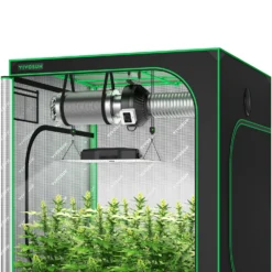 Standard Grow Tent Kit GIY-55 5x5, 6-Plant Complete System, With 400W VS4000 LED Grow Light, And 6-inch Ventilation Combo